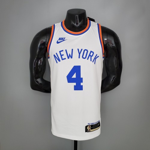 Derrick Rose New York Knicks 75th Anniversary Swingman Jersey White