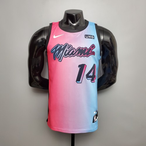 Tyler Herro Miami Heat Swingman Jersey Pink Blue