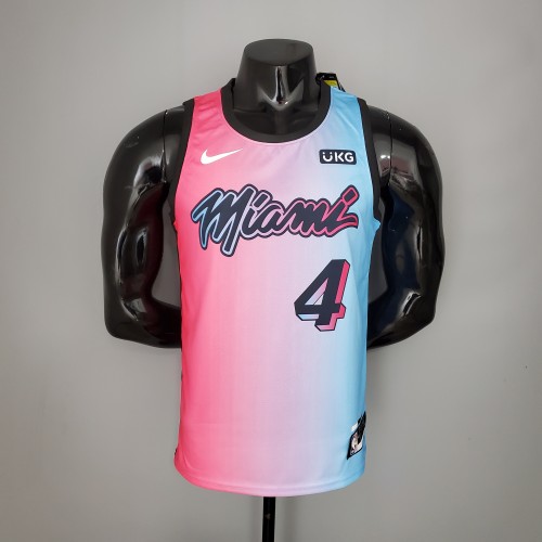 Victor Oladipo Miami Heat Swingman Jersey Pink Blue