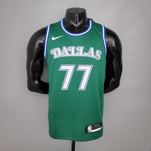 Luka Doncic Dallas Mavericks Theme Limited Edition Swingman Jersey Retro Green
