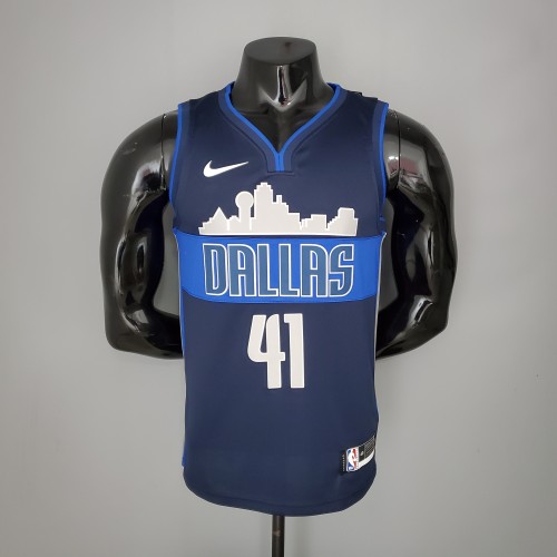 Dirk Nowitzki Dallas Mavericks Iceberg Edition Swingman Jersey Blue