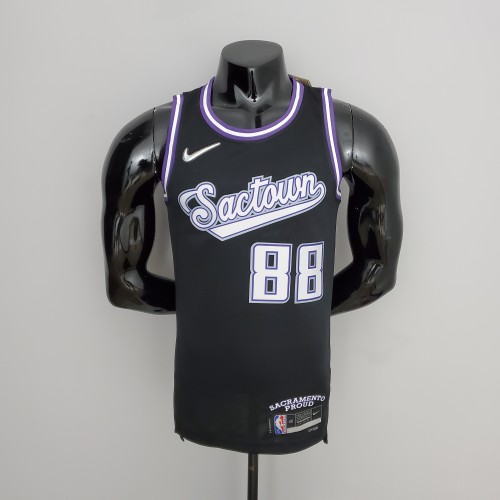 Neemias Queta Sacramento Kings 2022 City Edition Swingman Jersey Black