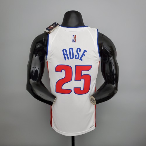 Derrick Rose Detroit Pistons 75th Anniversary Swingman Jersey White