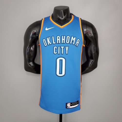 Russell Westbrook Oklahoma City Thunder Swingman Jersey Blue