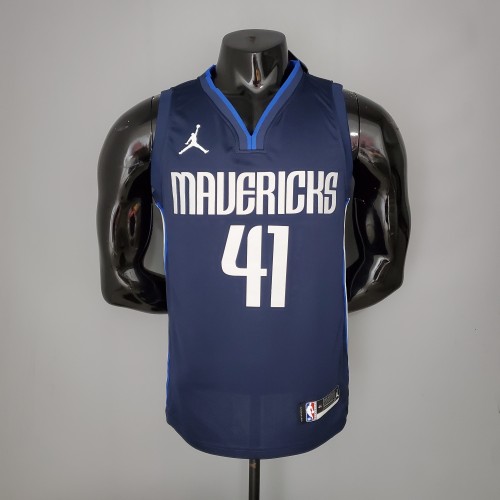 Dirk Nowitzki Dallas Mavericks Theme Limited Edition Swingman Jersey Blue