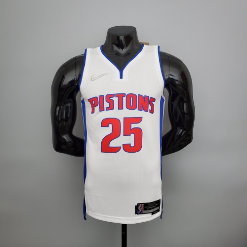 Derrick Rose Detroit Pistons 75th Anniversary Swingman Jersey White