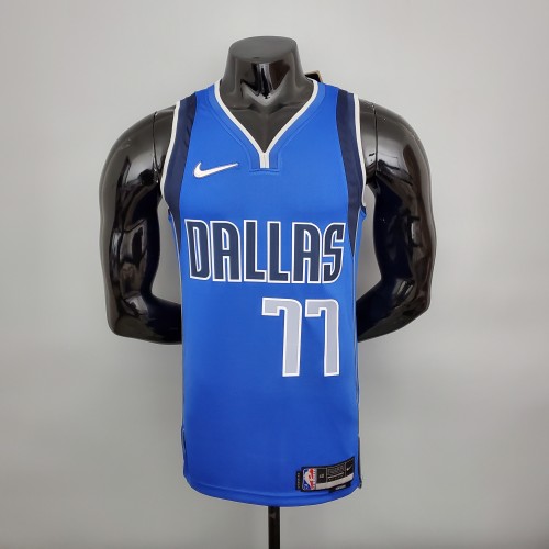 Luka Doncic Dallas Mavericks 75th Anniversary Swingman Jersey Blue