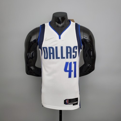 Dirk Nowitzki Dallas Mavericks 75th Anniversary Swingman Jersey White