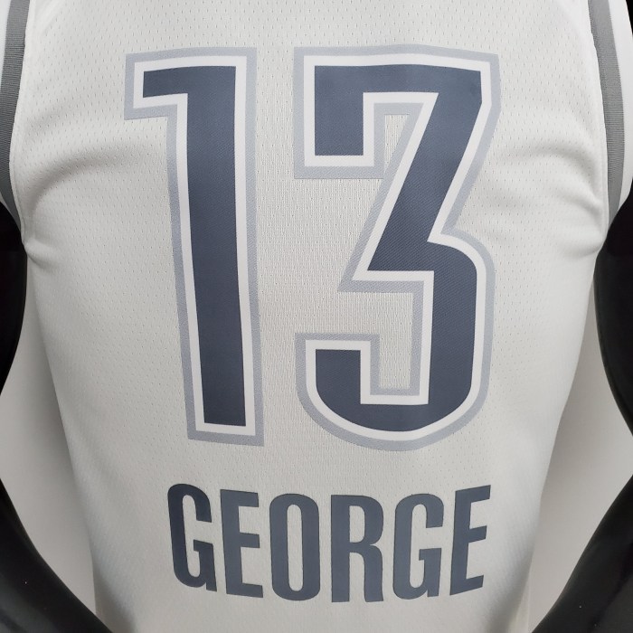 Paul George Oklahoma City Thunder 75th Anniversary 2022 City Edition Swingman Jersey White