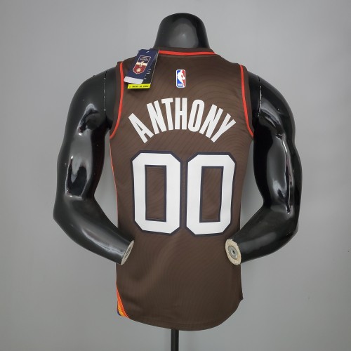 Carmelo Anthony Portland Trail Blazers City Edition Brown Swingman Jersey