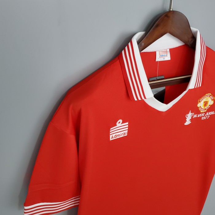 Manchester United Home Retro FA Cup Final Jersey 1976/77