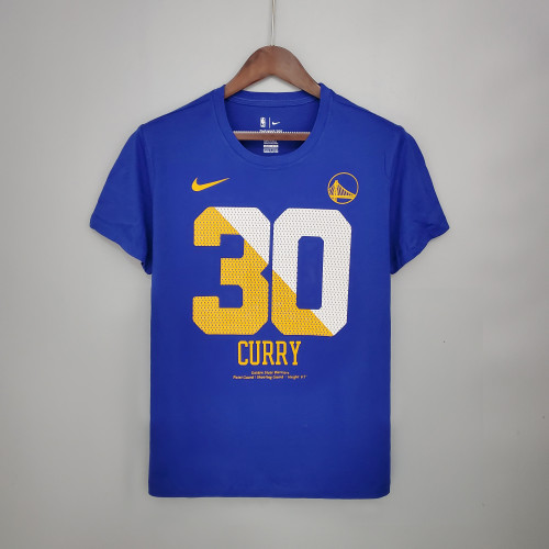 Stephen Curry Golden State Warriors Casual T-shirt Blue