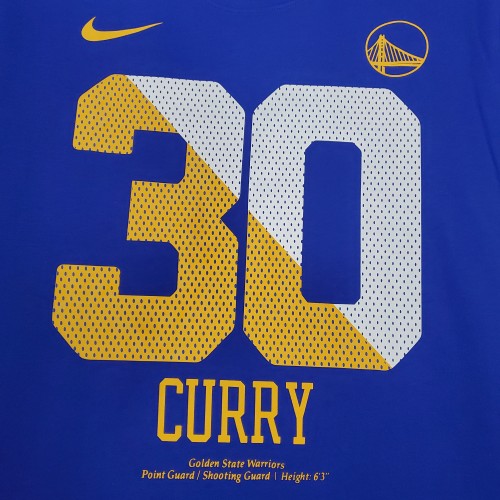 Stephen Curry Golden State Warriors Casual T-shirt Blue