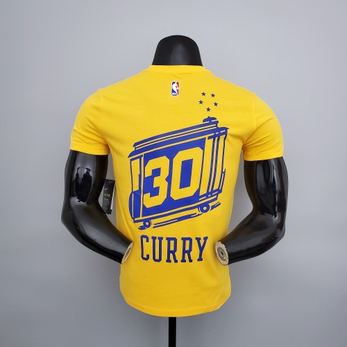 Stephen Curry Golden State Warriors Casual T-shirt Yellow