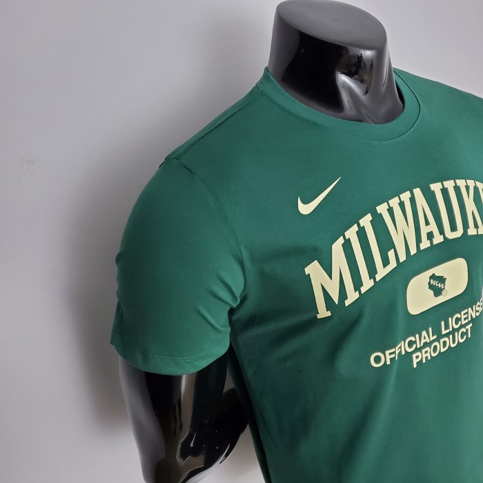 Giannis Antetokounmpo Milwaukee Bucks Casual T-shirt Green