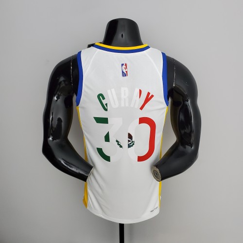 Stephen Curry Golden State Warriors 75th Anniversary Swingman Jersey Mexico Edition White