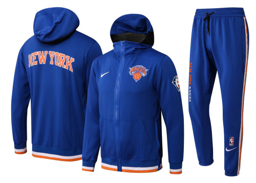 New York Knicks Hooded Jacket Training Suit 21-22