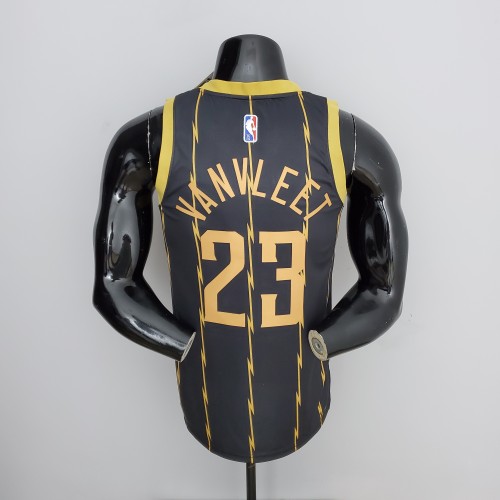 Fred VanVleet Toronto Raptors 2022 City Edition Swingman Jersey Black Gold