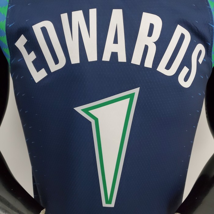 Anthony Edwards Minnesota Timberwolves 75th Anniversary 2022 Swingman Jersey Blue