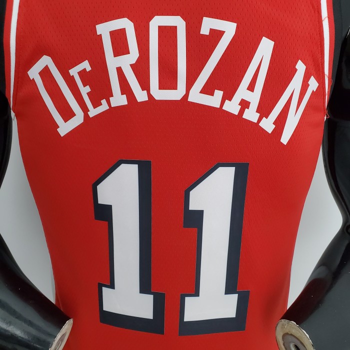 DeMar DeRozan Chicago Bulls 75th Anniversary 2022 Swingman Jersey Red