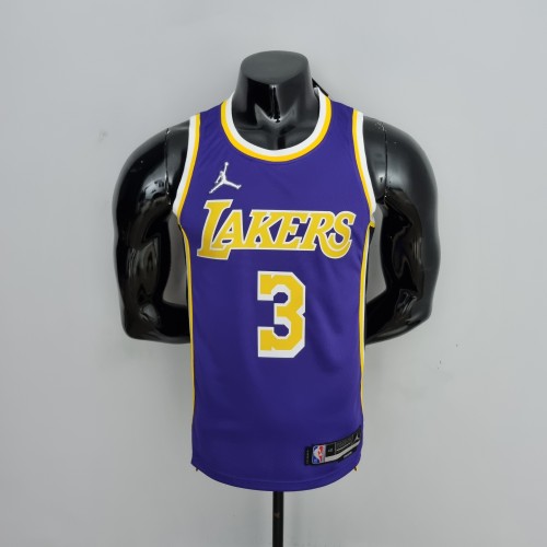 Anthony Davis Los Angeles Lakers 75th Anniversary Swingman Jersey Purple