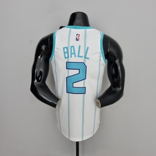 LaMelo Ball Charlotte Hornets 75th Anniversary Swingman Jersey White