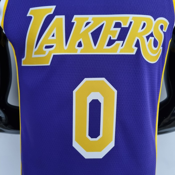 Russell Westbrook Los Angeles Lakerss 75th Anniversary Swingman Jersey Purple
