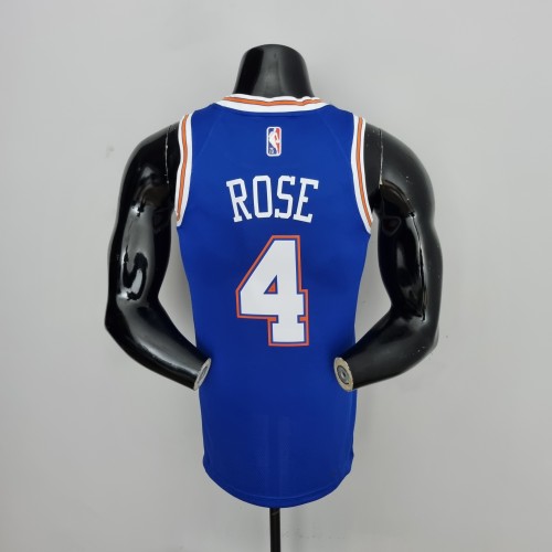 Derrick Rose New York Knicks 75th Anniversary Swingman Jersey Blue