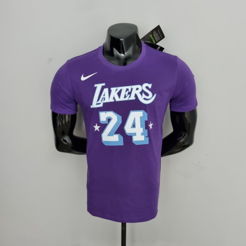 Kobe Bryant Los Angeles Lakers Casual T-shirt Purple