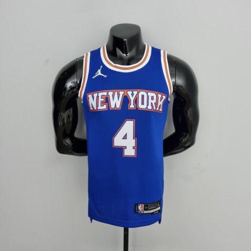 Derrick Rose New York Knicks 75th Anniversary Swingman Jersey Blue