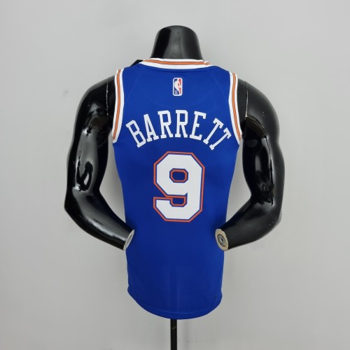 RJ Barrett New York Knicks 75th Anniversary Swingman Jersey Blue