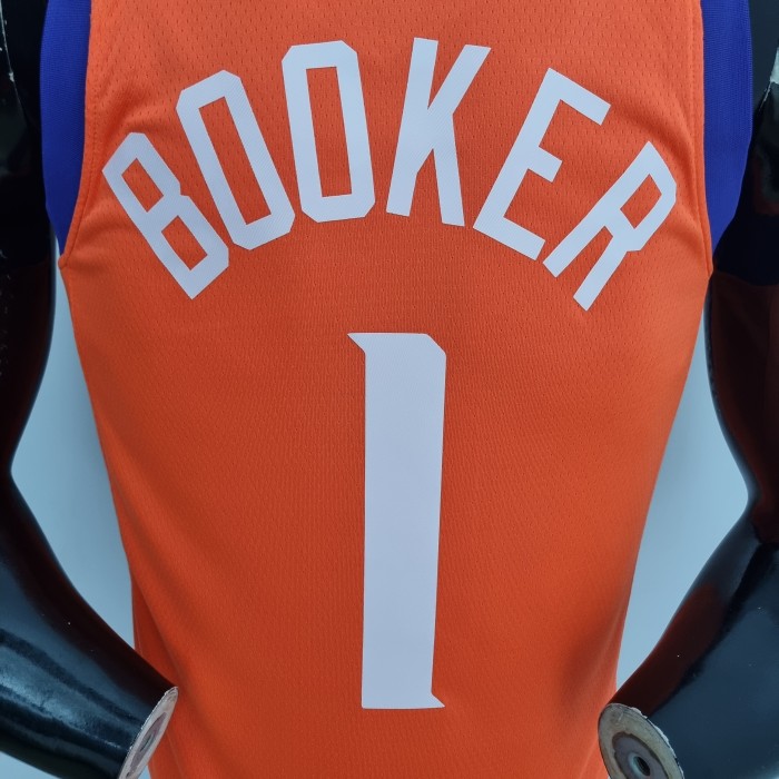 Devin Booker Phoenix Suns 75th Anniversary Swingman Jersey Orange