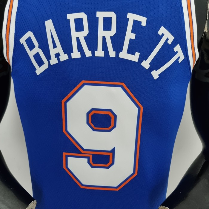 RJ Barrett New York Knicks 75th Anniversary Swingman Jersey Blue
