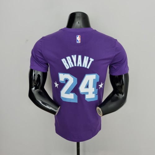 Kobe Bryant Los Angeles Lakers Casual T-shirt Purple