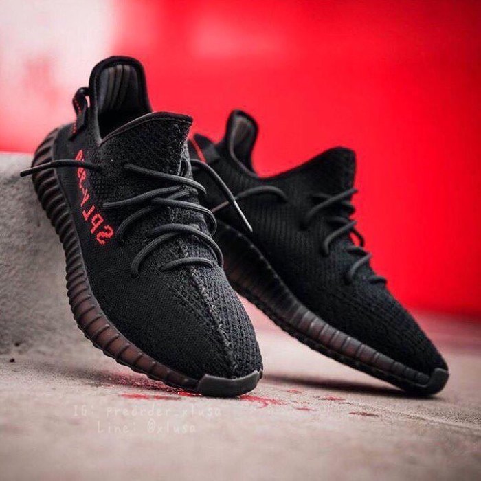 Yeezy 350 Boost V2 Black Red CP9652