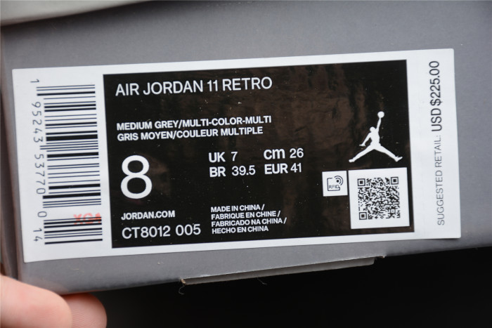 Air Jordan 11 “Cool Grey”AJ11 CT8012-005