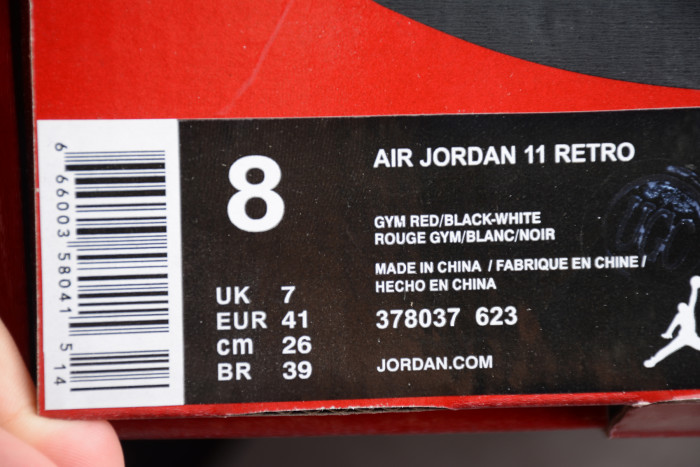 Air Jordan 11 Gym Red AJ11 378037-623