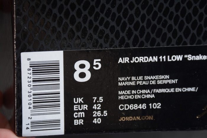 Air Jordan 11 Low White Blue AJ11 CD6846-102