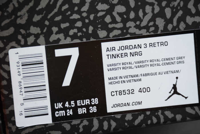 Air Jordan 3 Blue CT8532-400