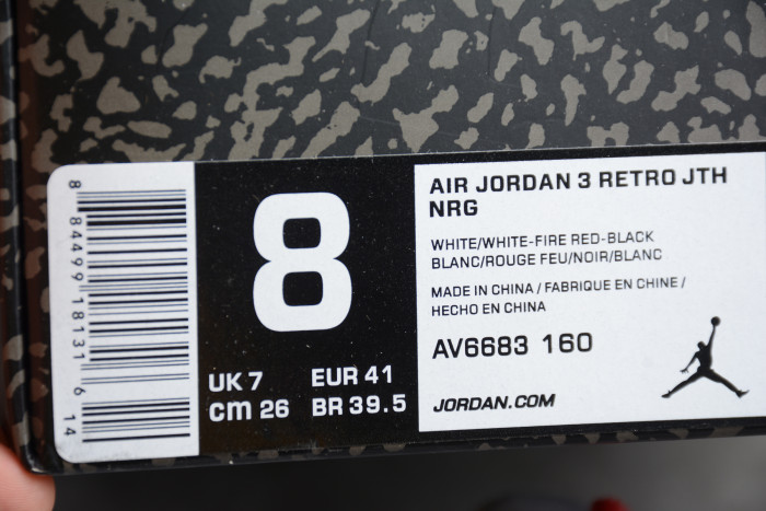Air Jordan 3 JTH NRG Tinker AJ3 V6683-160