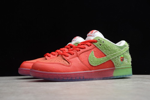 SB Dunk Low “Strawberry Cough” University Red Spinach Green-Magic Ember CW7903-601
