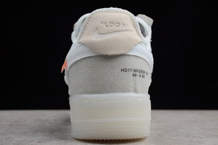 Off White x Air Force 1 Virgil Low White with Zip-Tie A04606-100