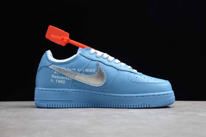 Off-White x Air Force 1 MCA University Blue with Zip-Tie CI1173-400