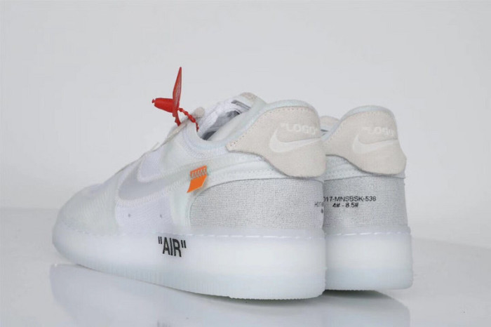 Off White x Air Force 1 Virgil Low White with Zip-Tie A04606-100