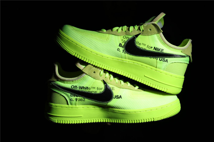 Off-White x Air Force 1 Low “Volt” 2.0 with Zip-Tie AO4606-700