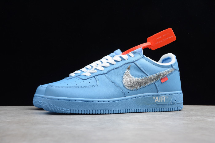 Off-White x Air Force 1 MCA University Blue with Zip-Tie CI1173-400