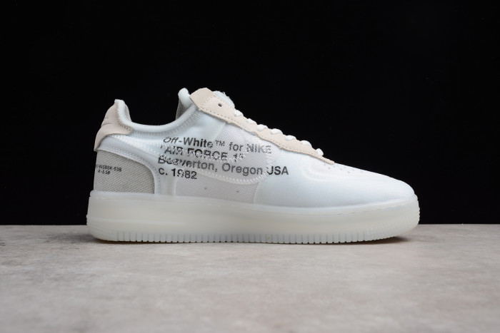 Off White x Air Force 1 Virgil Low White with Zip-Tie A04606-100