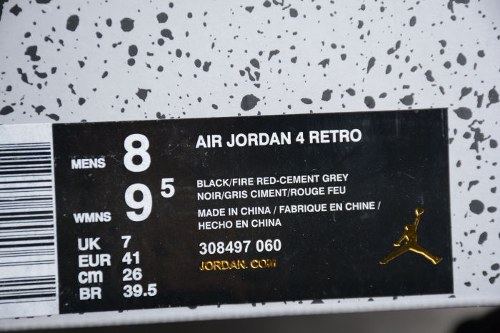 Air Jordan 4 Retro Bred 308497-060