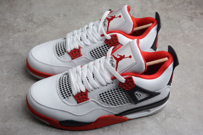 Air Jordan 4 “Fire Red” AJ4 White Red DC7770-160