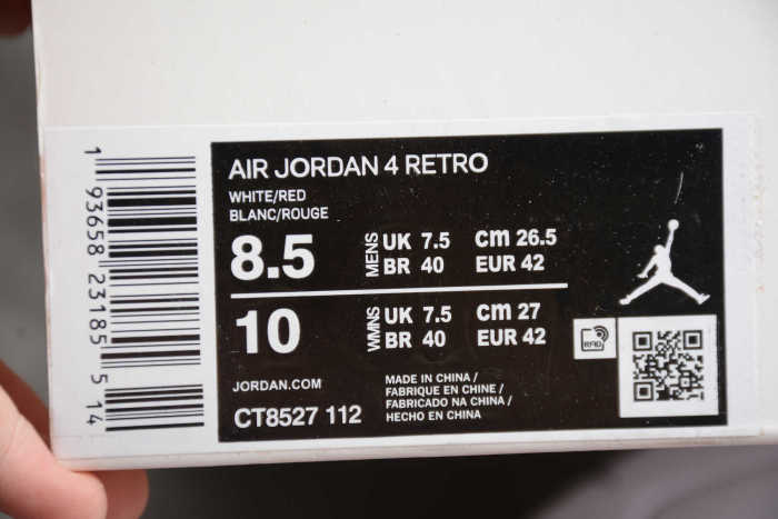 Air Jordan 4 Metallic Red CT8527-112